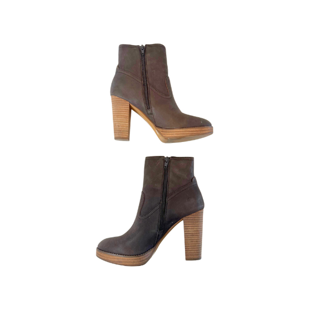 Lucky Brand Quintei Bootie Platform Boots Ankle Western Brown Women's Size 8M - Picture 6 of 9